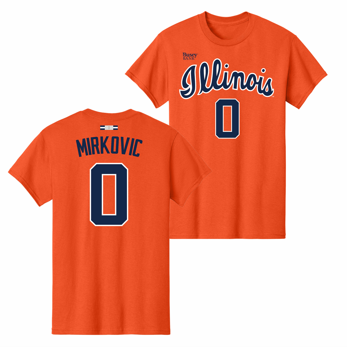 Illinois Fighting Illini NIL Men's Basketball Shirsey Orange