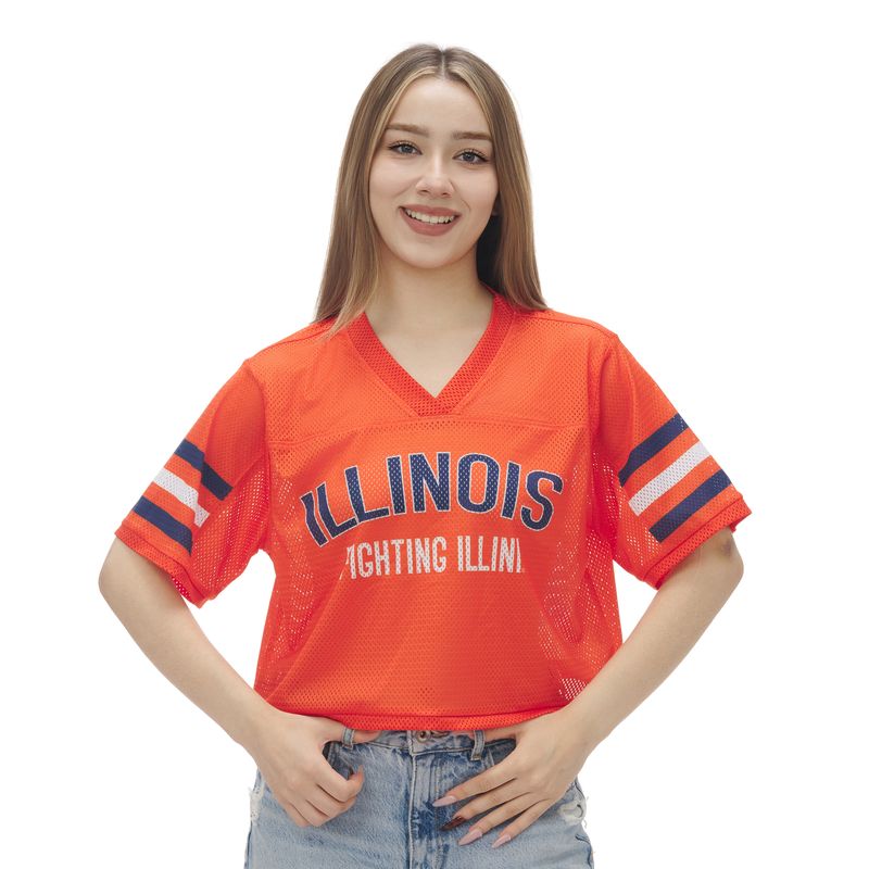 Illinois Women's Mesh V-Neck Fashion Jersey