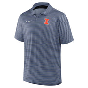 Illinois Nike Navy Tour Stripe Polo