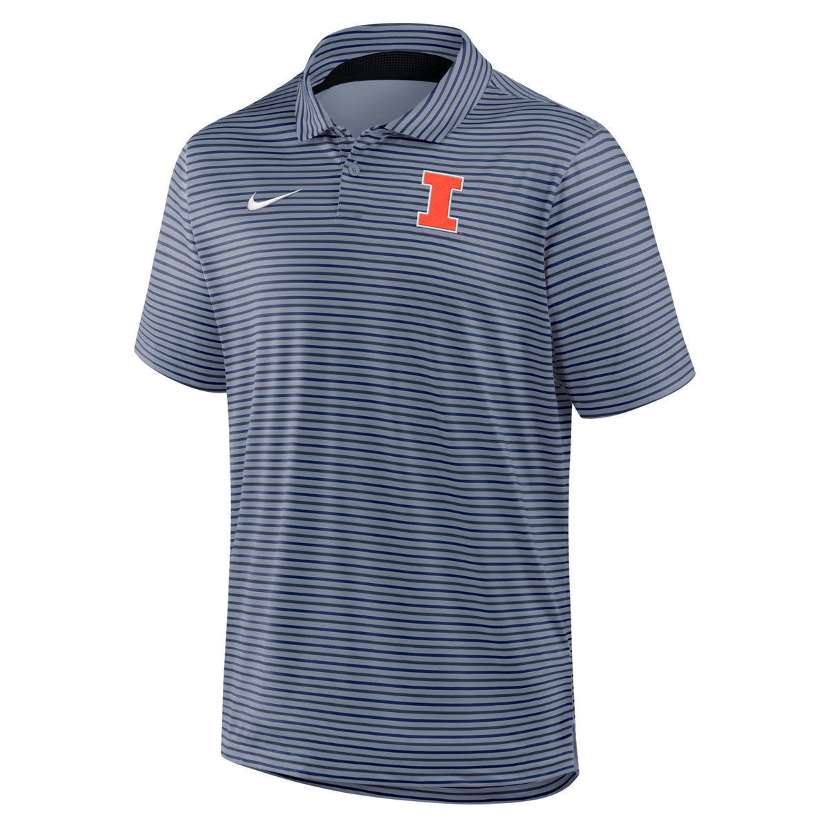 Illinois Nike Navy Tour Stripe Polo