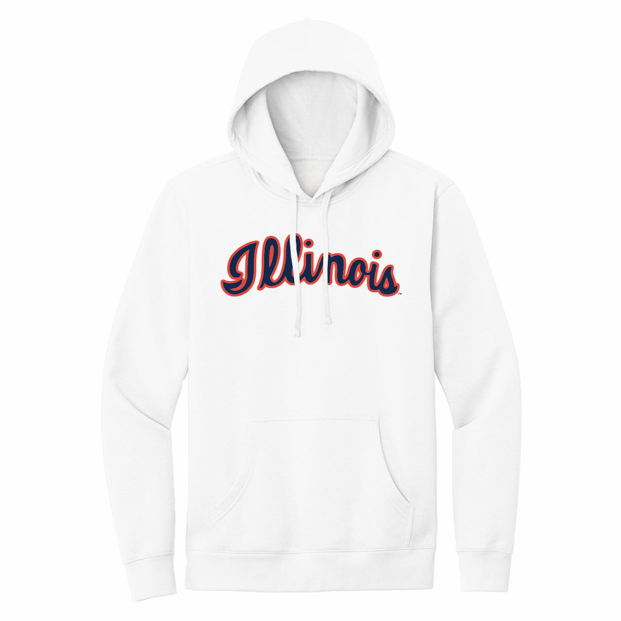 Illinois Fighting Illini Vintage Script Soft Hooded Sweatshirt