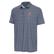 Illinois Polo Men's Antigua Navy/White Floral Block I