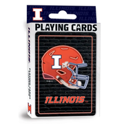 Illinois Fighting Illini Football Helmet Playing Cards