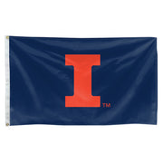 Illinois Applique 3x5' Navy Block I Flag