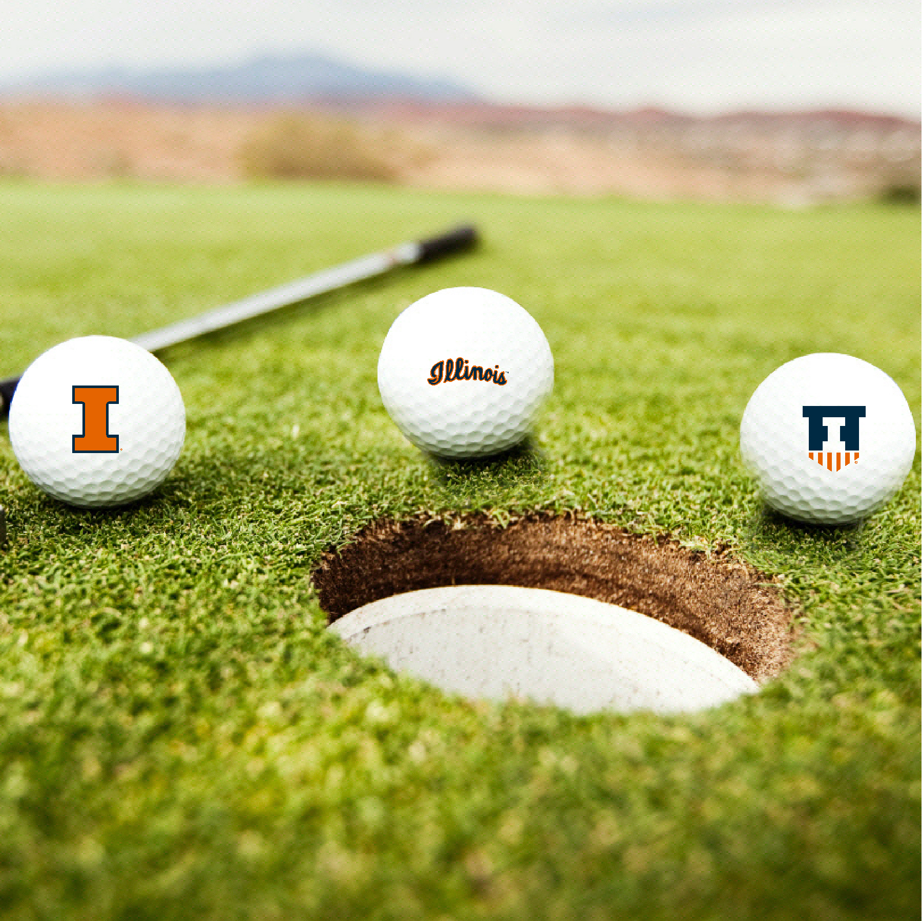 Illinois Golf Ball Set 3-Pack Logos