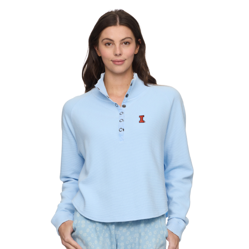 Illinois Fighting Illini Women's Snap Front Fleece