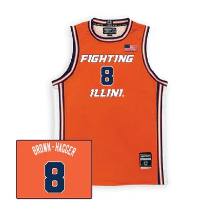 Illinois Fighting Illini NIL Basketball Jersey Youth #8 Jasmine Brown-Hagger