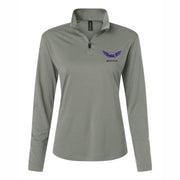 NGS Track and Field Ladies Quarter-Zip Greystone