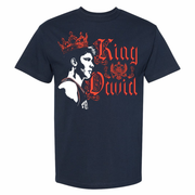 Illinois Fighting Illini NIL Men's Basketball David Mirkovic King David Short Sleeve Tee
