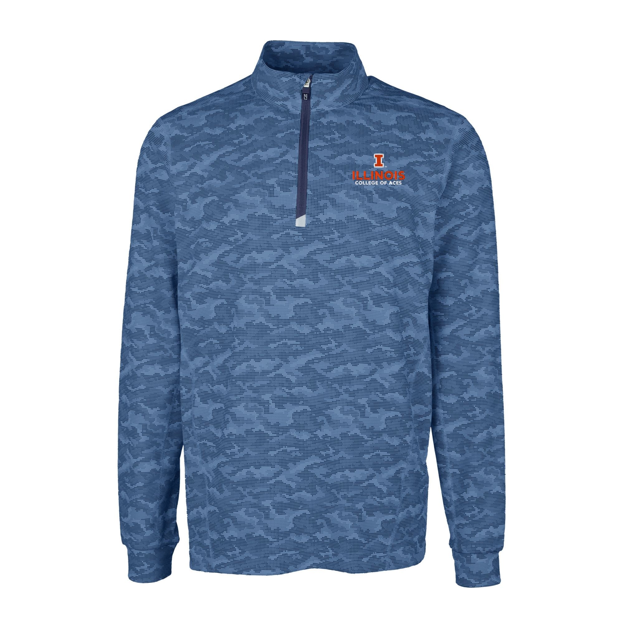 Illinois Fighting Illini Men's Traverse Quarter-Zip Camo ACES