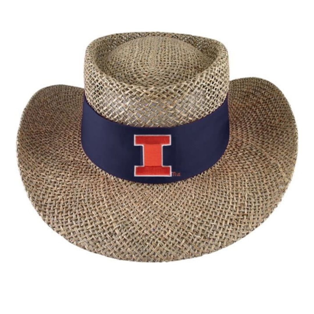 Illinois Fighting Illini Tournament Straw Hat