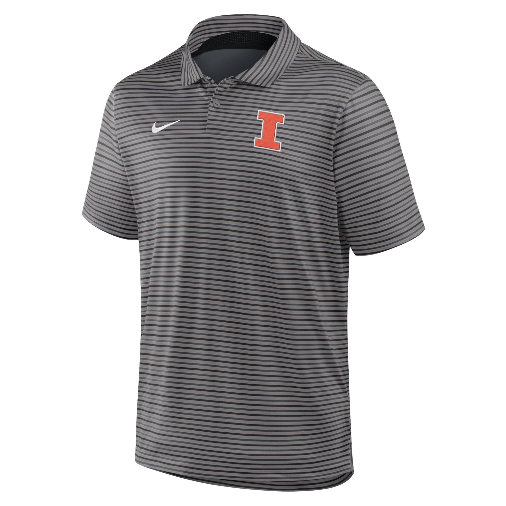 Illinois Polo Men's Nike Grey Stripe Block I