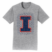 Illinois T-Shirt Grey Oskee Wow Wow