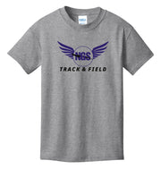 NGS Track and Field Logo Heather Tee Youth