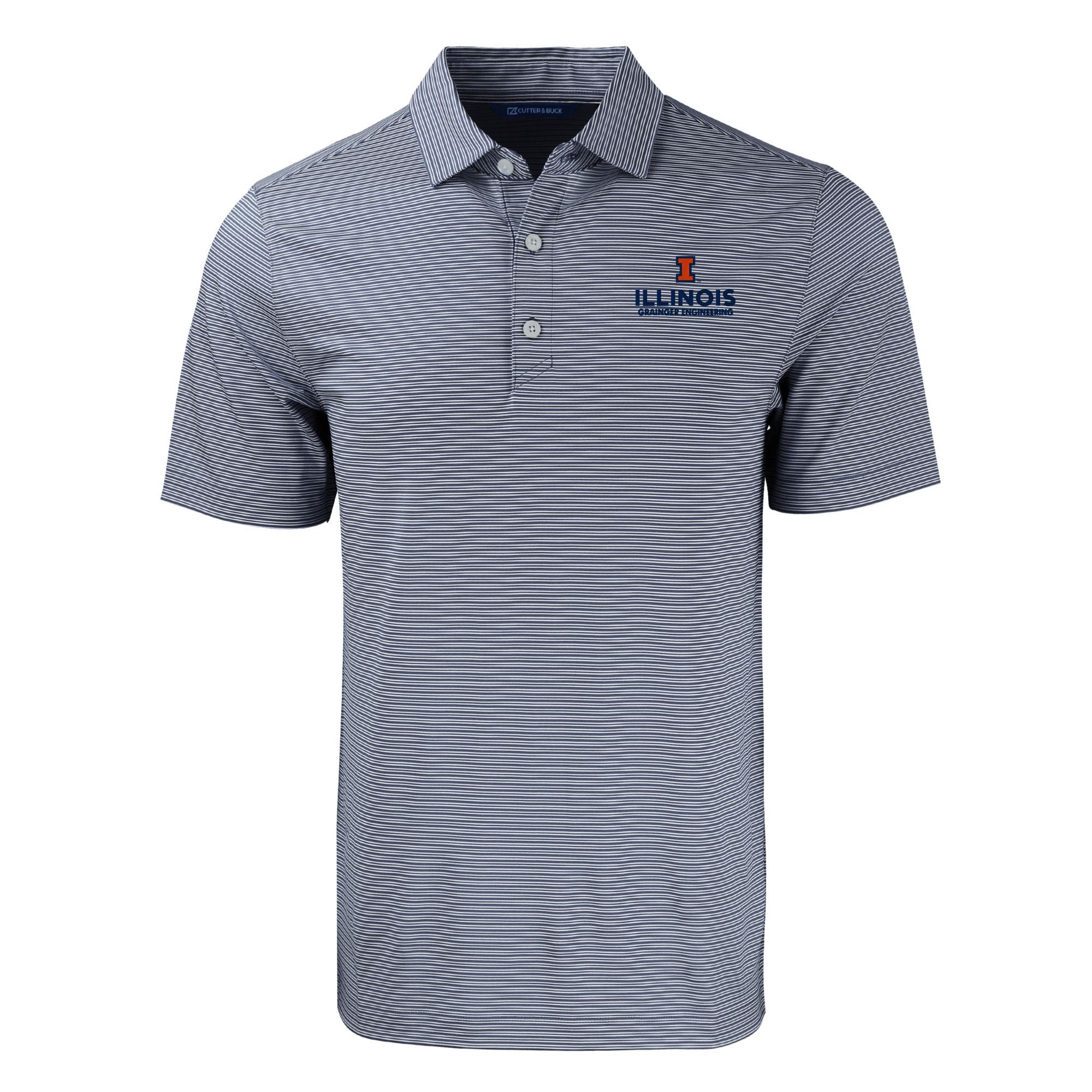 Illinois Fighting Illini Men's Forge Stripe Polo Grainger