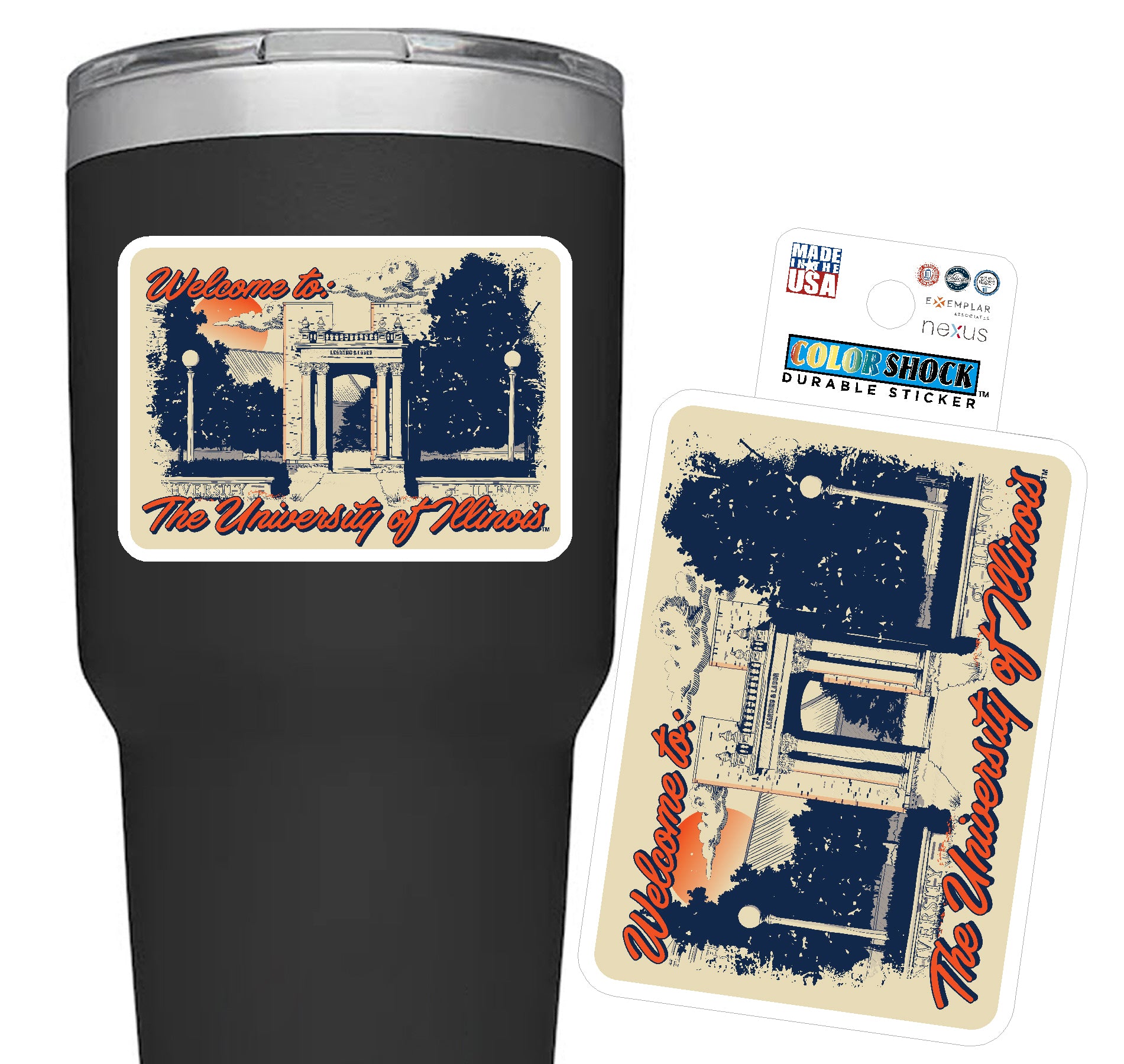 Illinois Welcome to U of I Decal