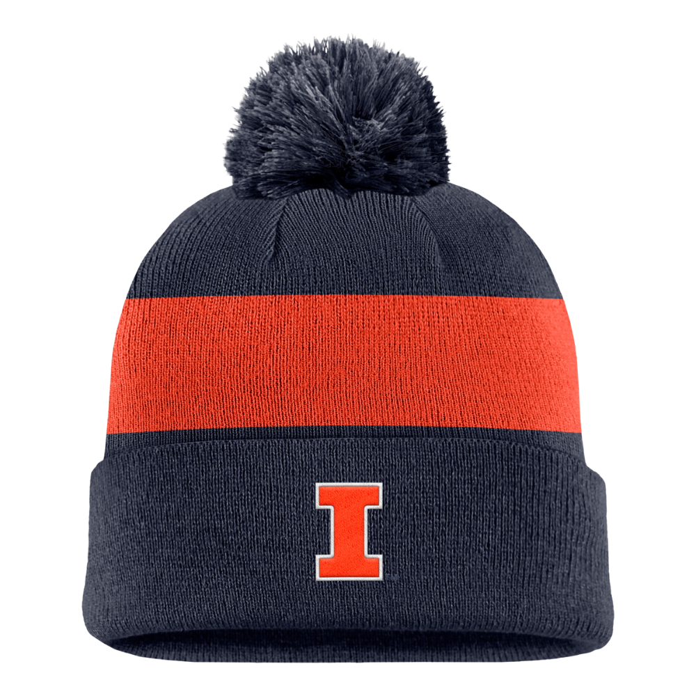 Illinois Fighting Illini Men's Nike Peak Pom Beanie