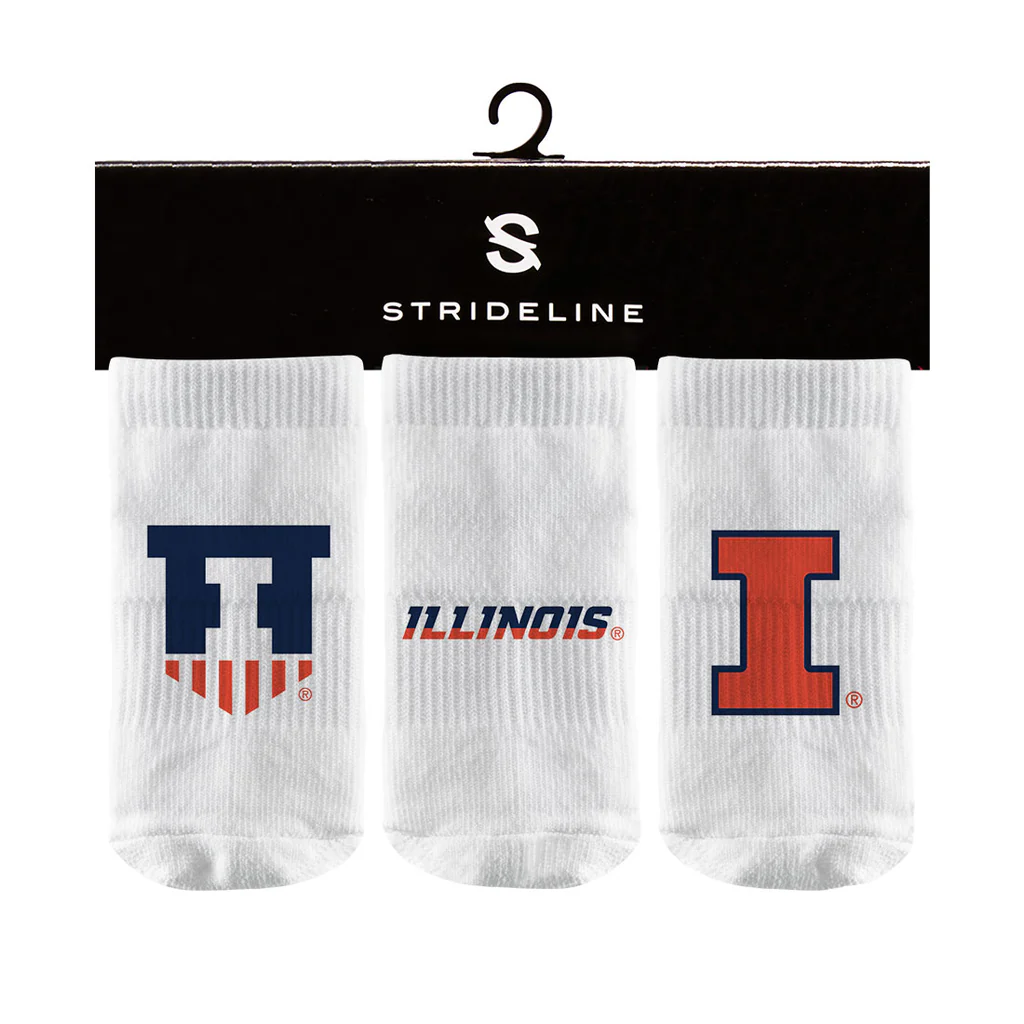 Illinois Socks Infant 3-Pack Logo