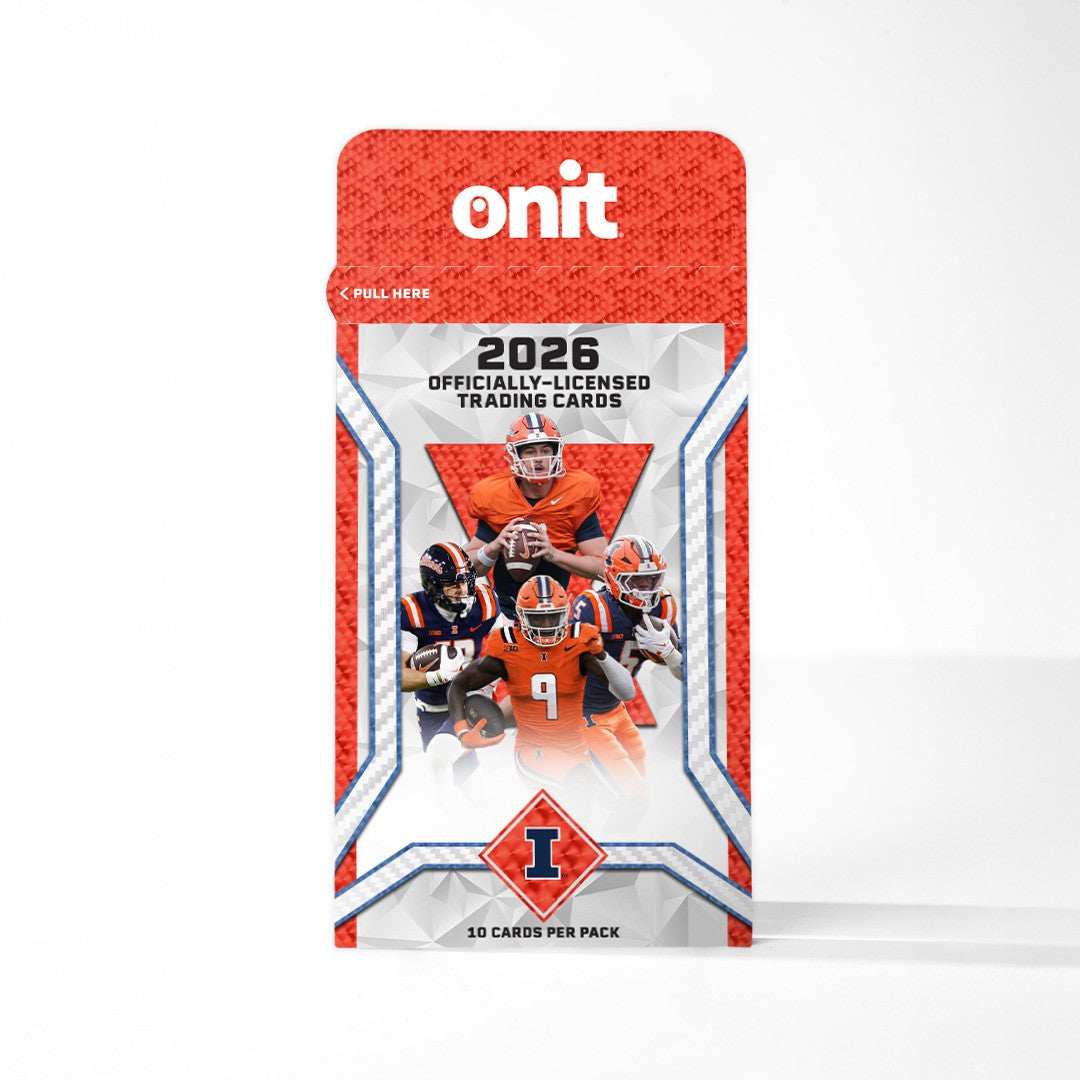 Fighting Illini Single Pack 2026 Football Trading Cards Onit Athlete