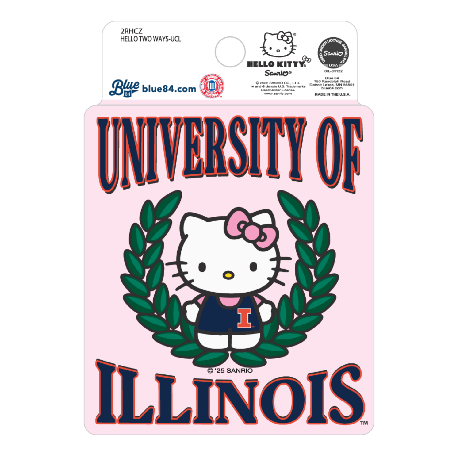 Illinois Hello Kitty Sticker