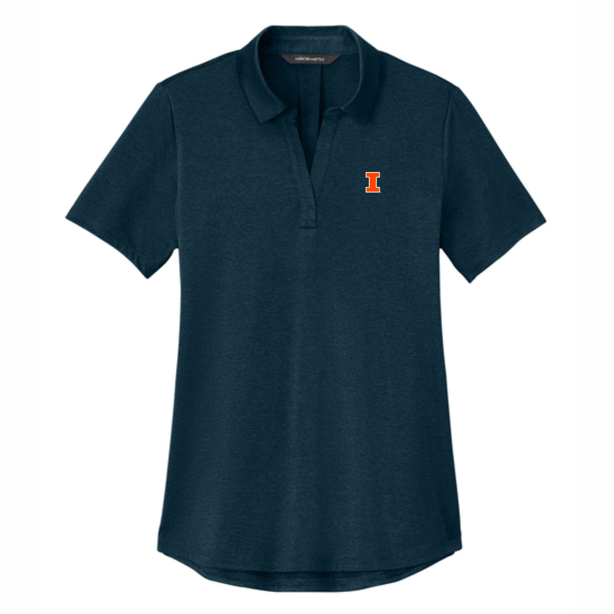Illinois Polo Women's Navy Embroidered Block I