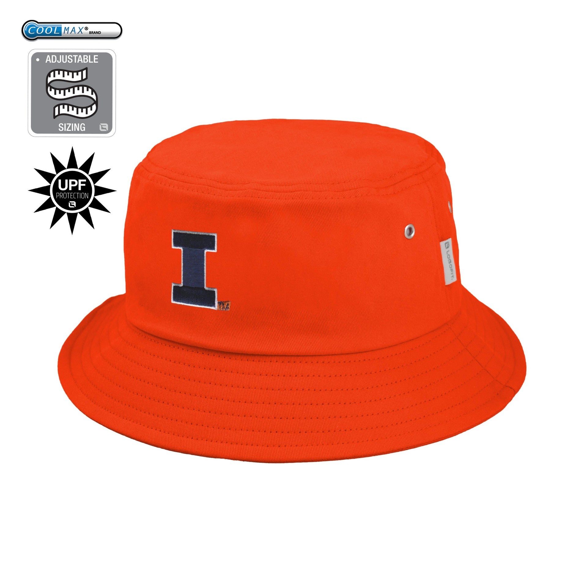 Illinois Fighting Illini Coolmax Orange Bucket Hat – Logofit