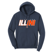 Illinois Fighting Illini ILL INI Basketball Hood Navy