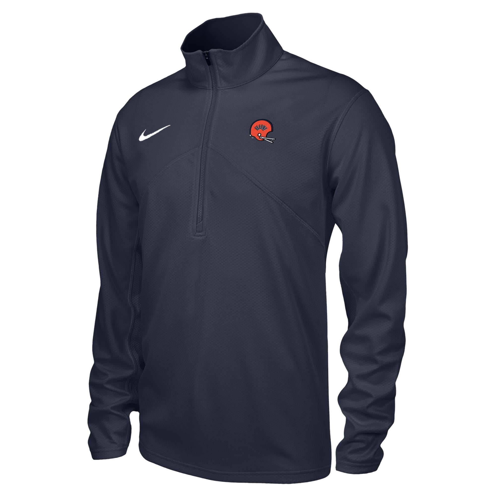 Illinois Football Quarter-Zip Men's Nike Vintage Helmet
