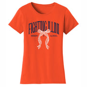 Illinois Fighting Illini T-Shirt Women's Orange Arch Bow