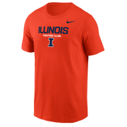 Illinois Fighting Illini Nike Men's Stacked Fighting Illini Short Sleeve Tee