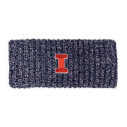 Illinois Headband Navy/White Block I