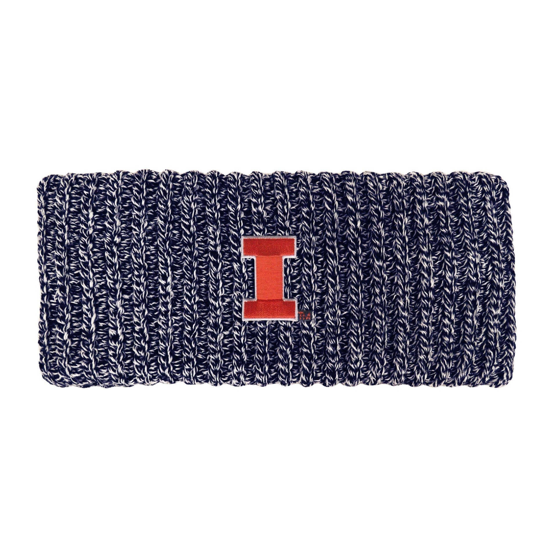 Illinois Headband Navy/White Block I