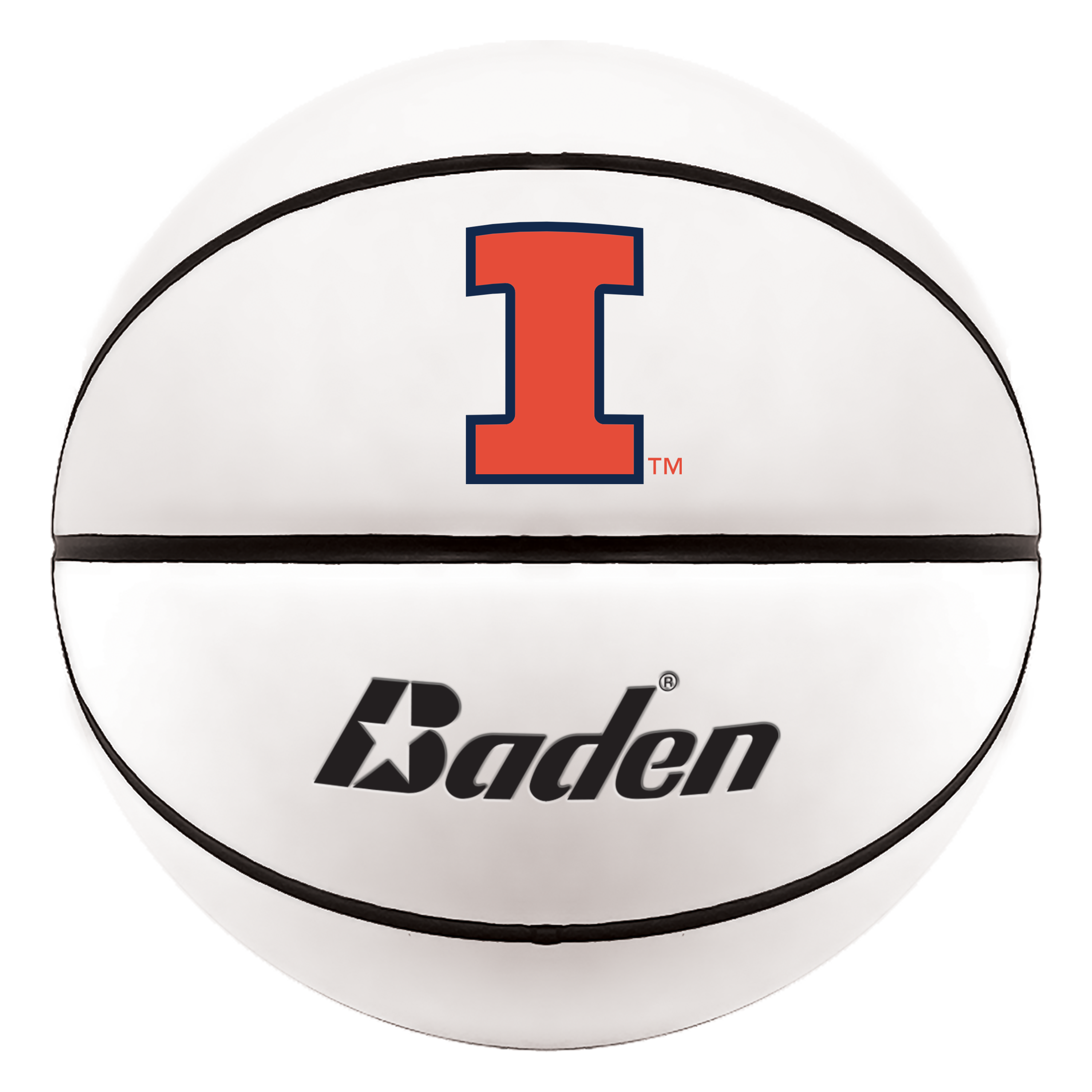 Illinois Fighting Illini White Autograph Basketball