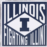Illinois Fighting Illini Vintage Magnet