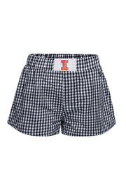 Illinois Shorts Women's Plaid Navy/White Hype & Vice