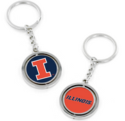 IL DBL SIDED SPINNER KEYCHAIN