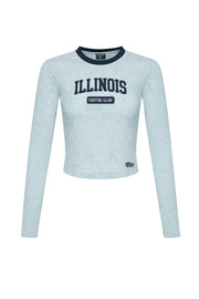 Illinois Fighting Illini Women's Long Sleeve Baby Tee