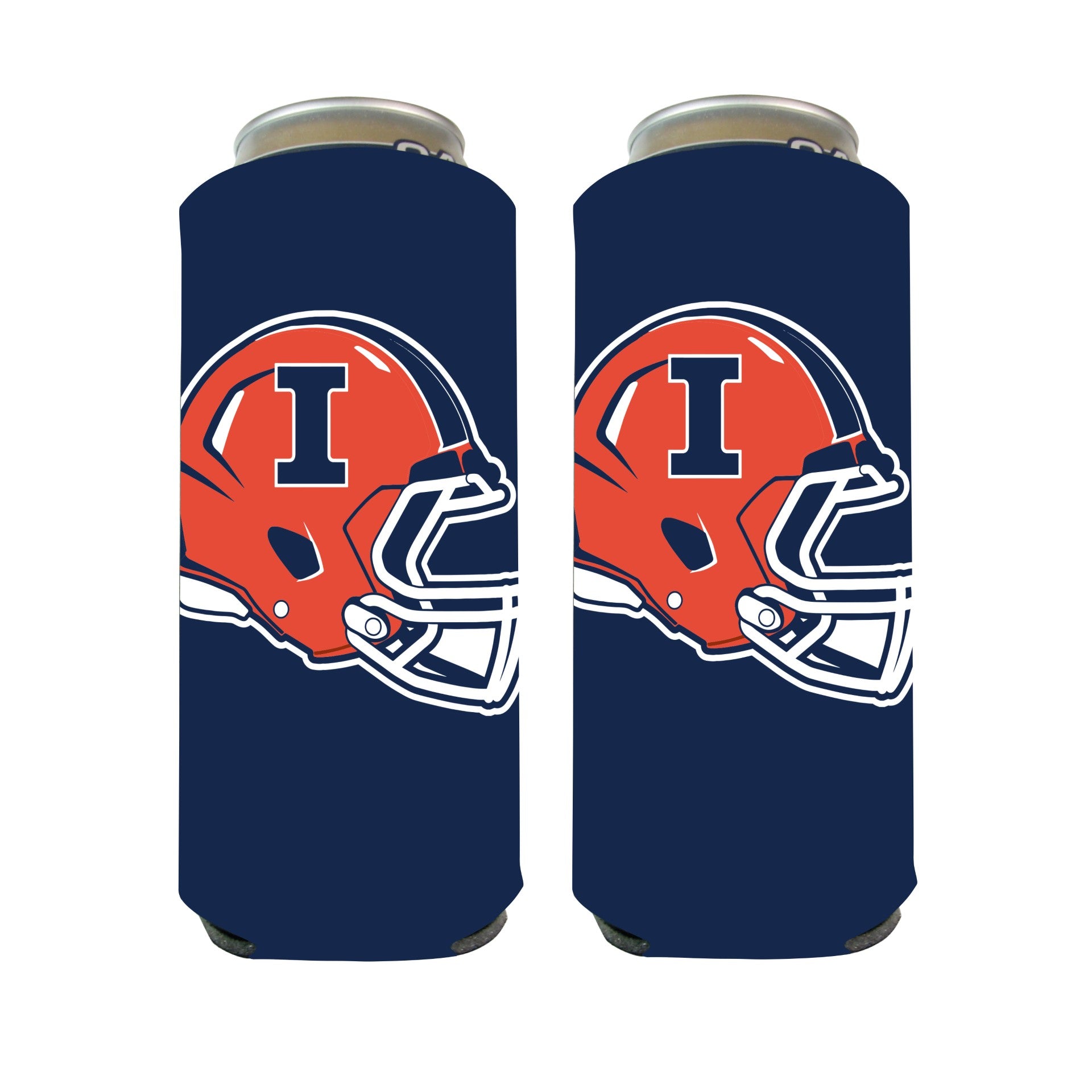 Illinois Fighting Illini Navy Helmet Koozie