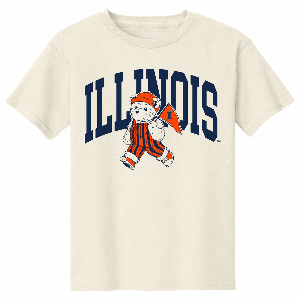 Illinois Fighting Illini Youth Go Bear Short Sleeve Tee