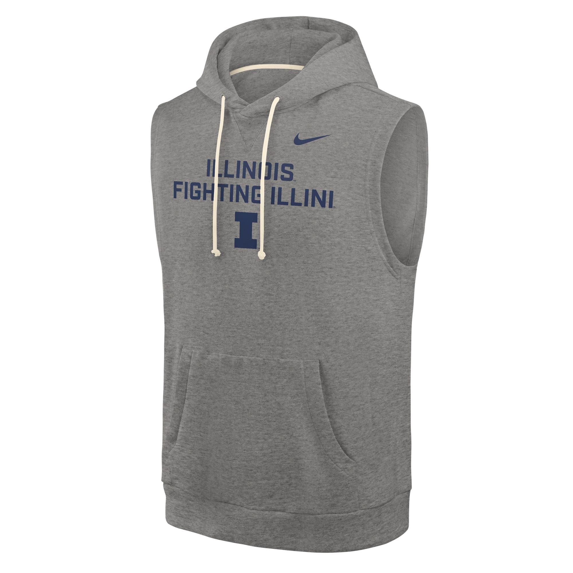 Fighting Illini Fleece Sleeveless Hoodie