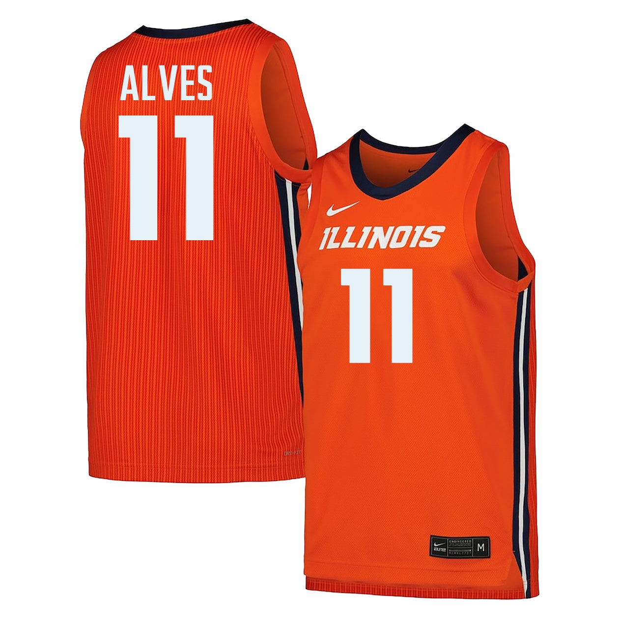 Illinois Fighting Illini Nike Basketball Jersey #11 Alves