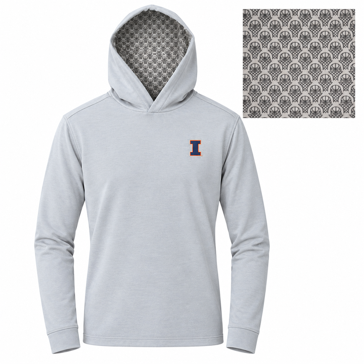 Illinois Basketball Horn Legend Performance Hooded Pullover