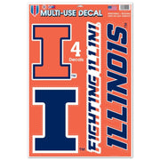 Illinois Fighting Illini Multi-Use Decal Set