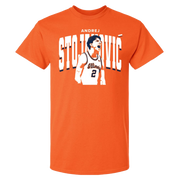 Illinois Fighting Illini NIL Men's Basketball Andrej Stojakovic Shout Short Sleeve Tee