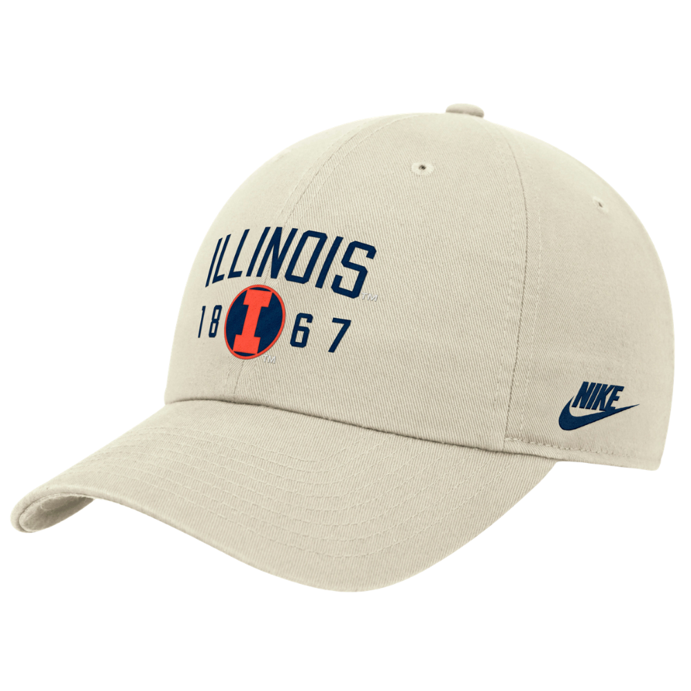 Illinois White Nike Vintage Club Cap