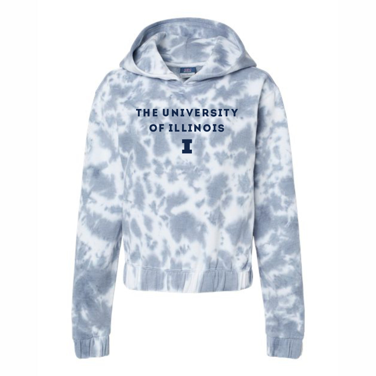 Illinois Hoodie Women's Marble Tie Dye