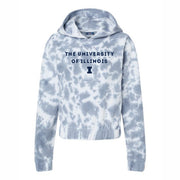 Illinois Hoodie Women's Marble Tie Dye