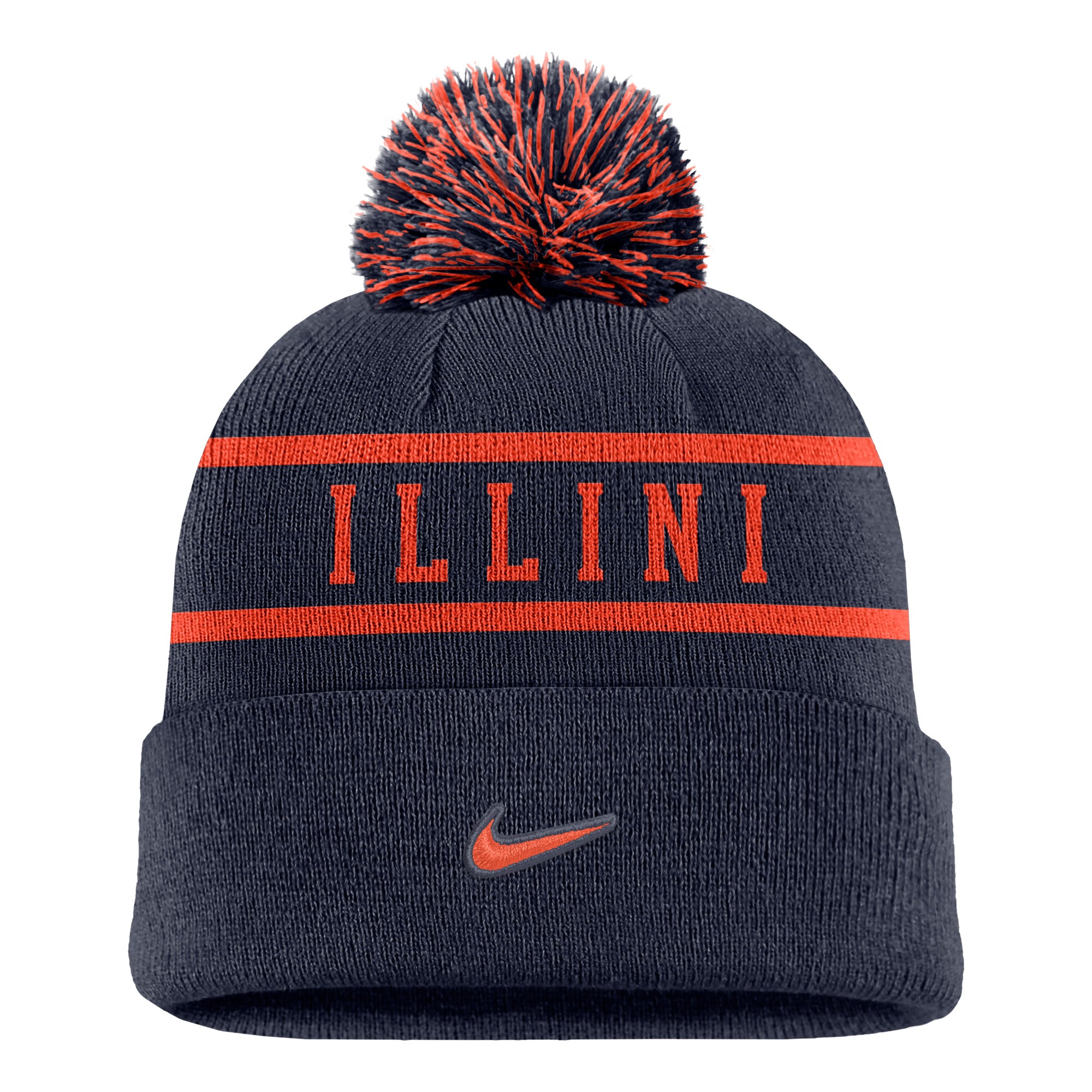Illinois Fighting Illini Nike Peak Pom Beanie