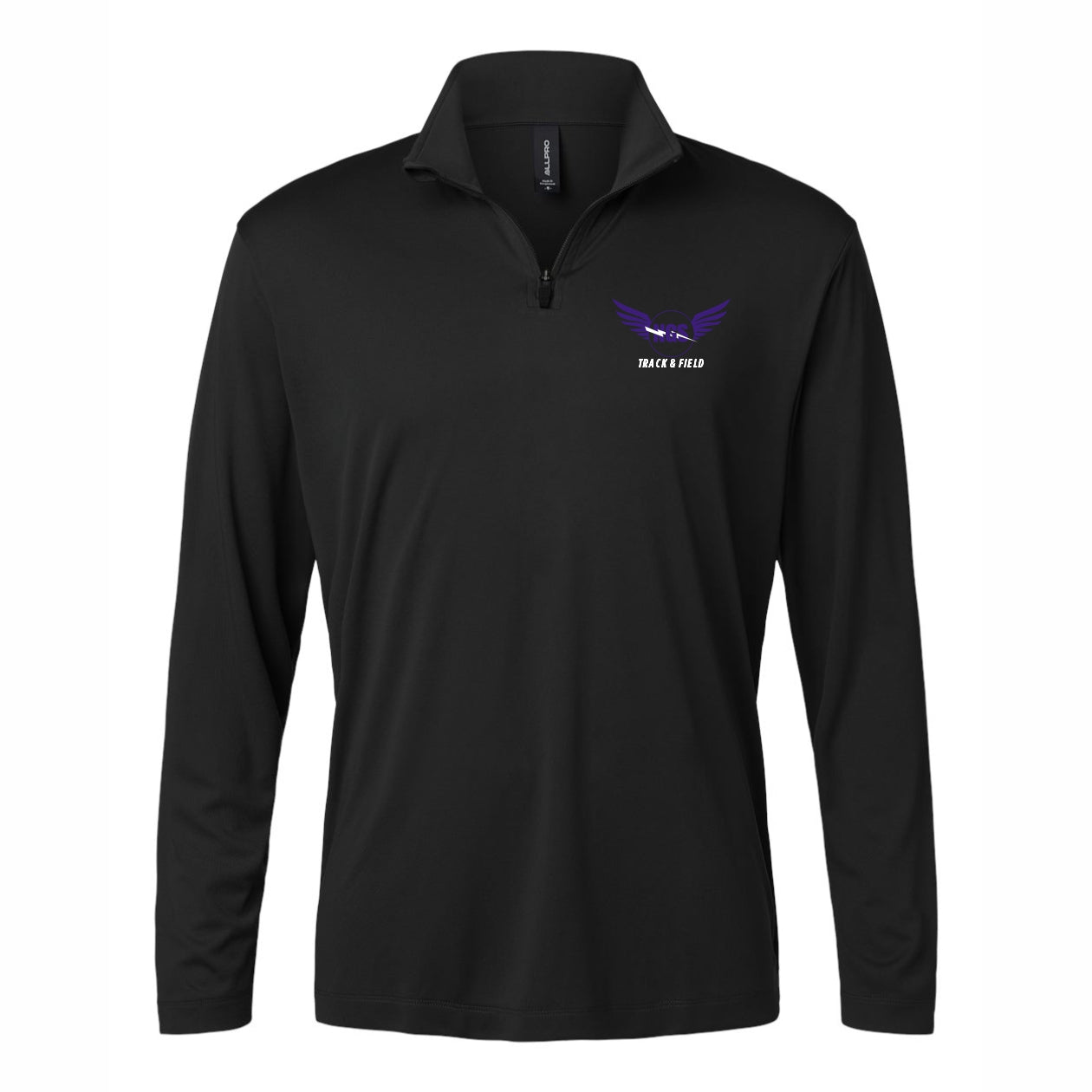 NGS Track and Field Quarter-Zip Black