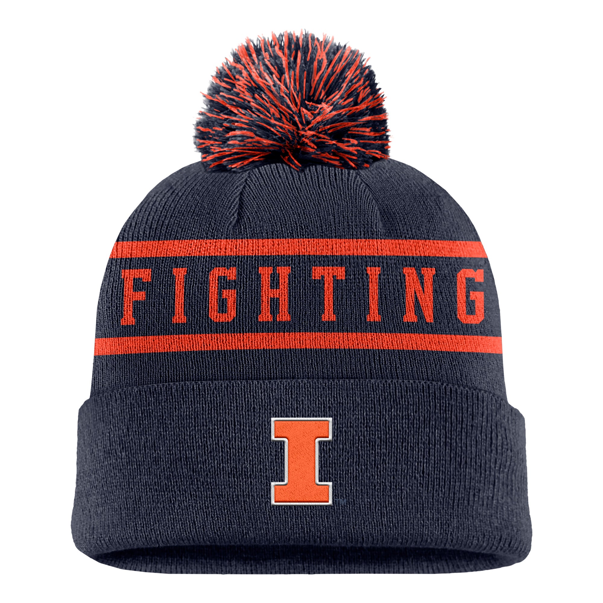 Illinois Fighting Illini Nike Peak Pom Beanie